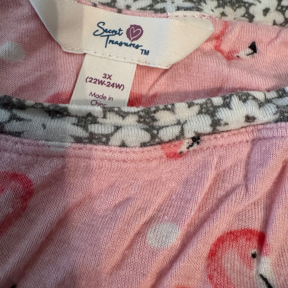 Secret Treasures Pink Flamingo Pajamas - Picture 15 of 16